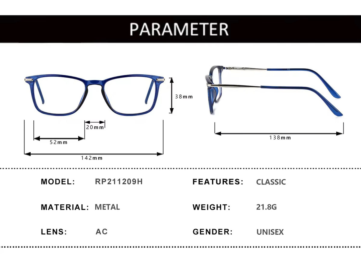 Blue light computer glasses