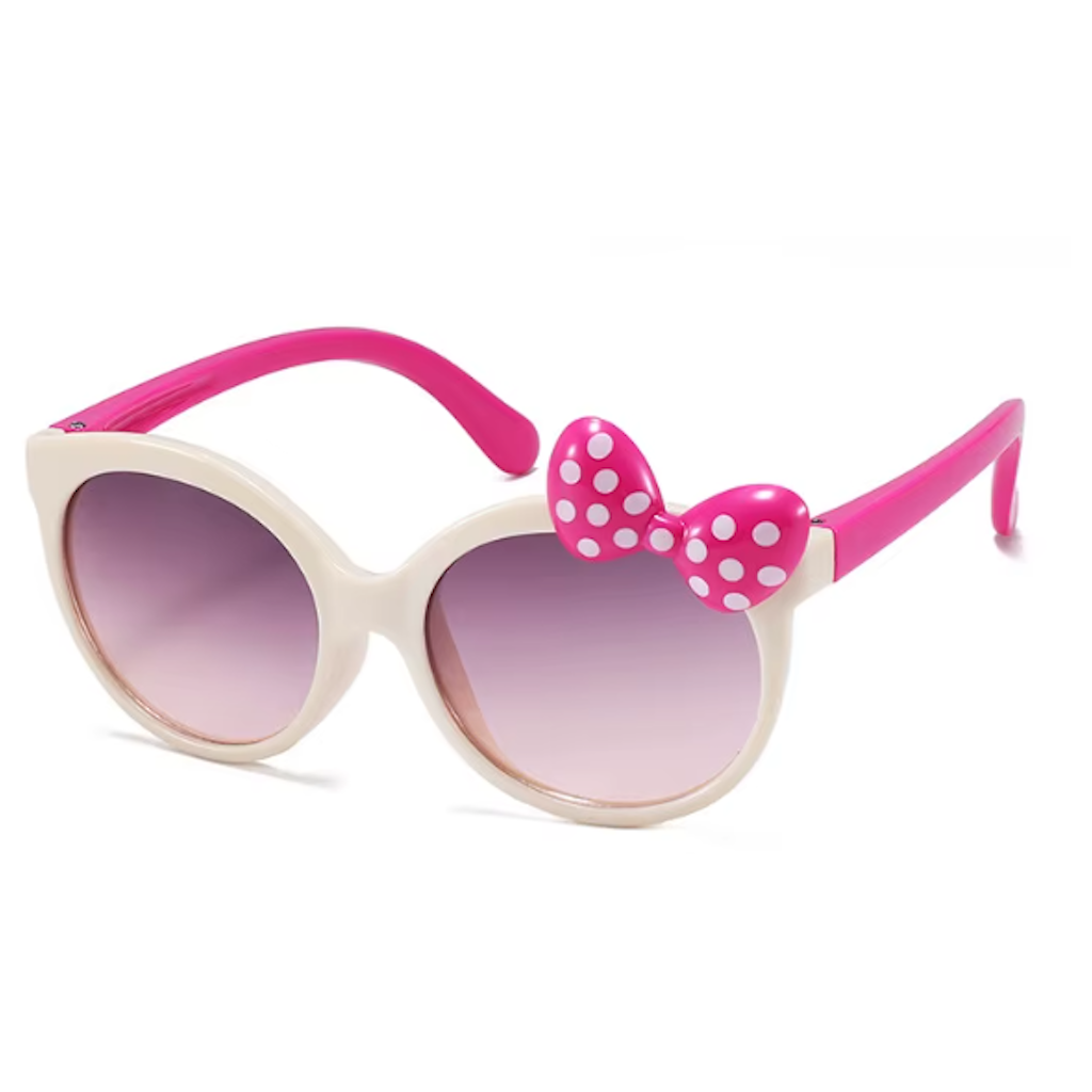 Aifei Bowtie Sunglasses - Beige rose pink