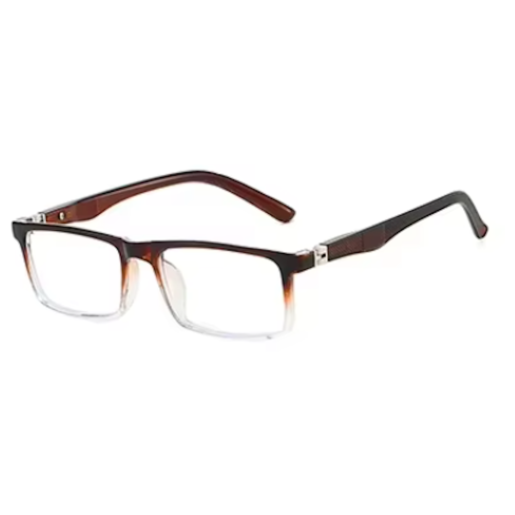 Budget glasses WK63009 - Brown / Clear