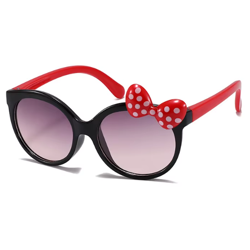 Aifei Bowtie Sunglasses - Black red