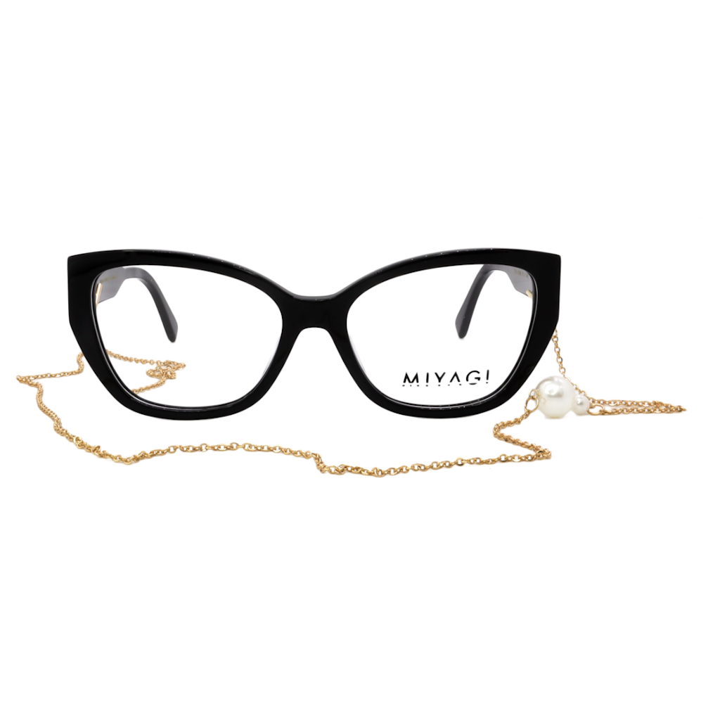 Miyagi Eyewear 2731 Celine - Black / Gold Chain
