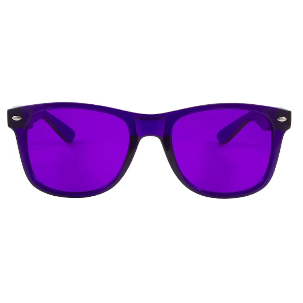 Color Light Colored Sunglasses - Violet