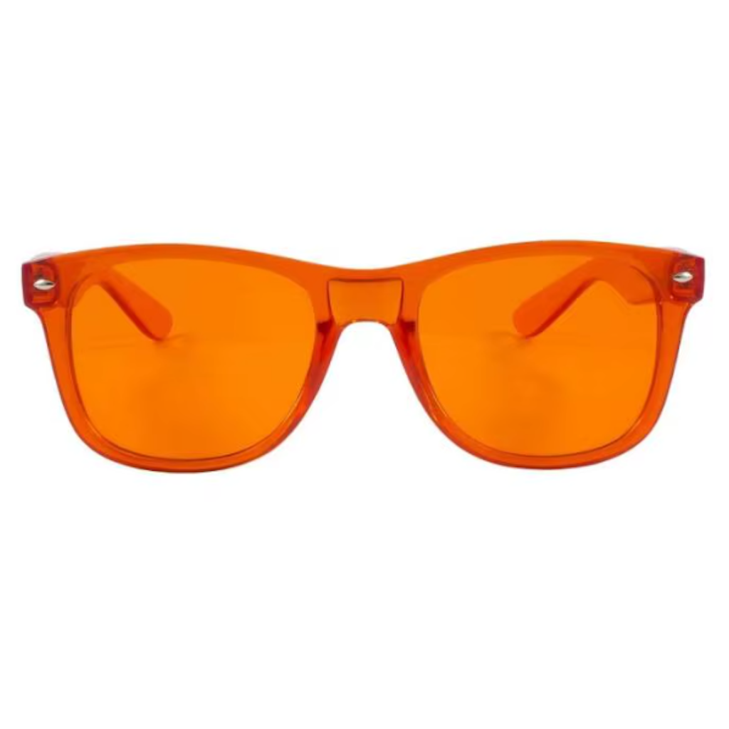 Color Light Colored Sunglasses - Orange