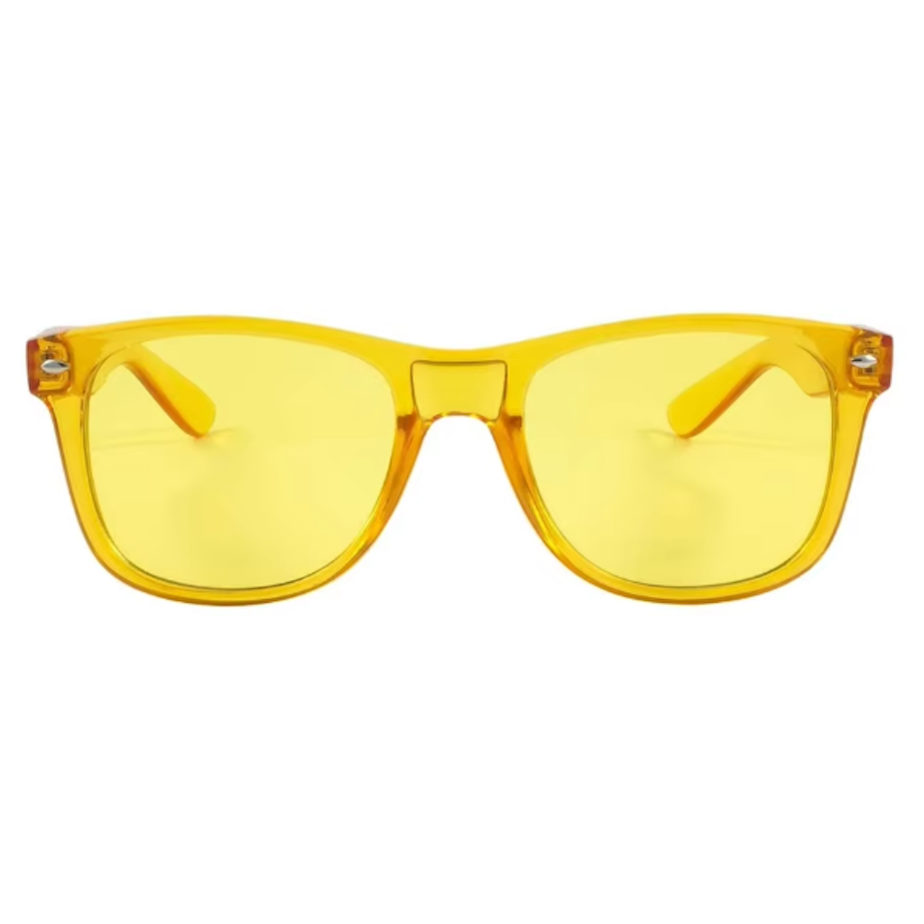 Color Light Colored Sunglasses - Yellow