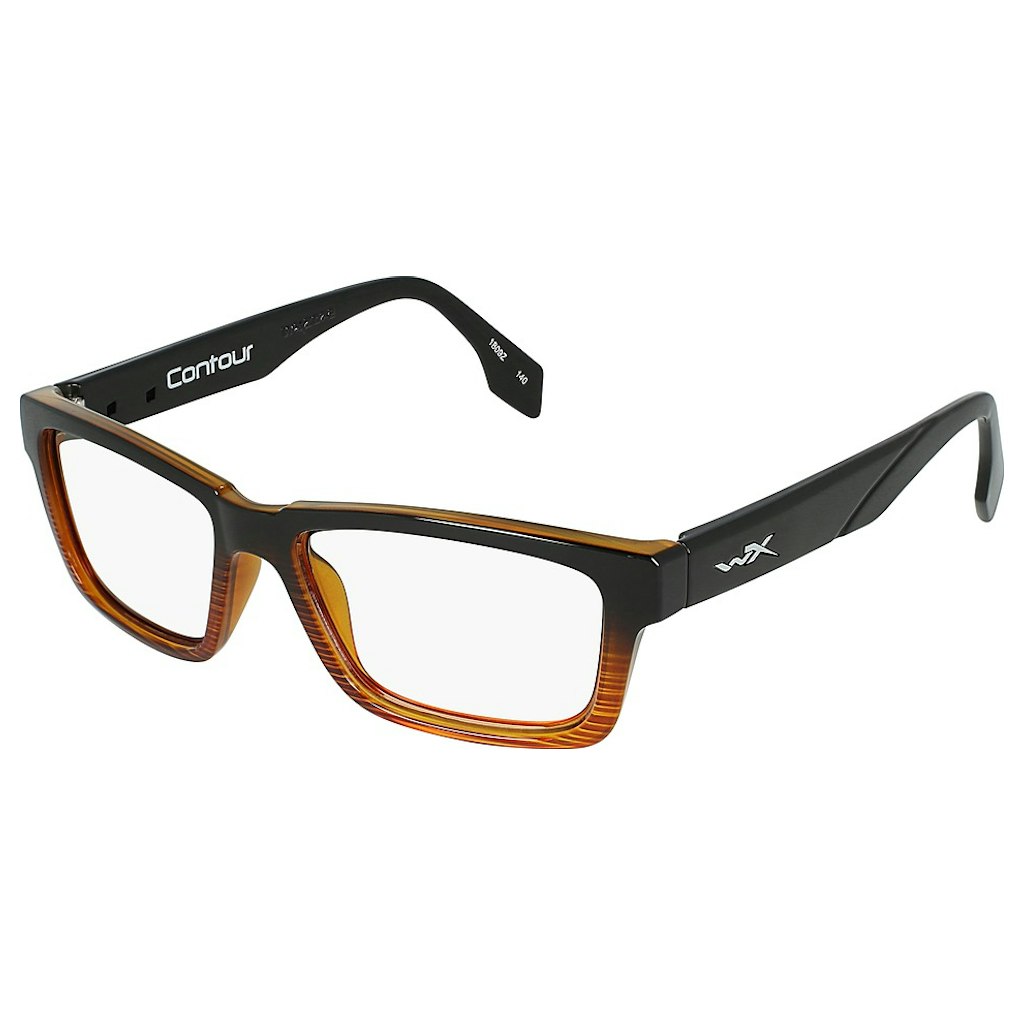 Wiley X CONTOUR - Gloss Black / Brown Stripe