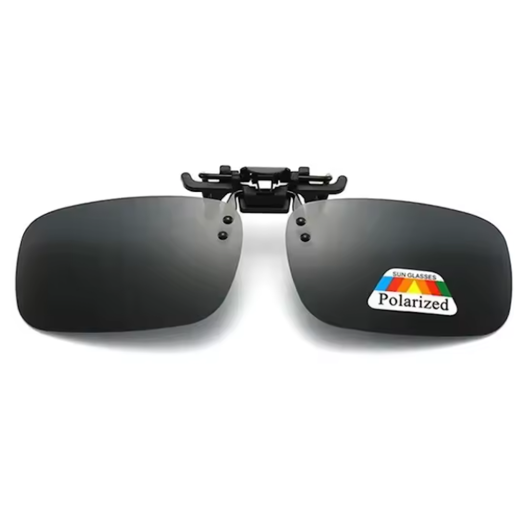 Polarized sun clip Aviator sun clip - black