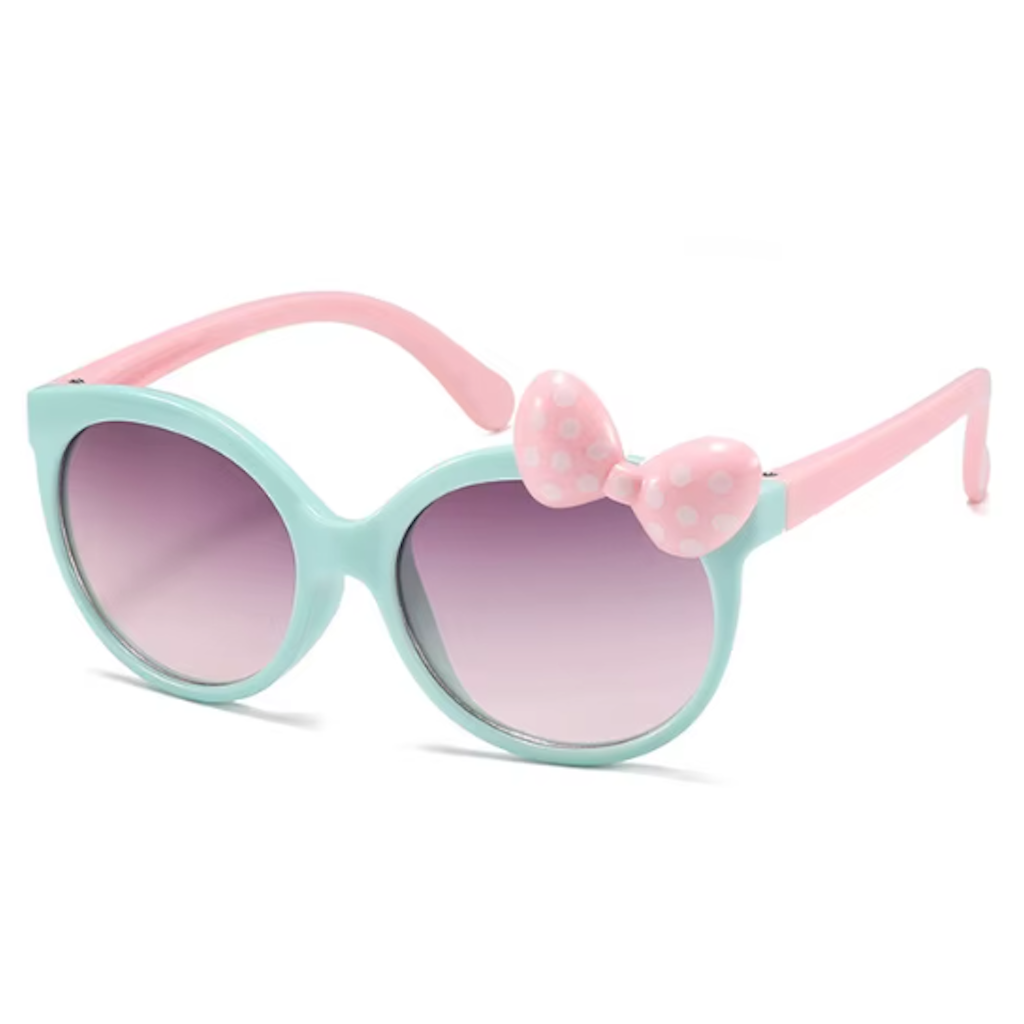 Aifei Bowtie Sunglasses - Green pink