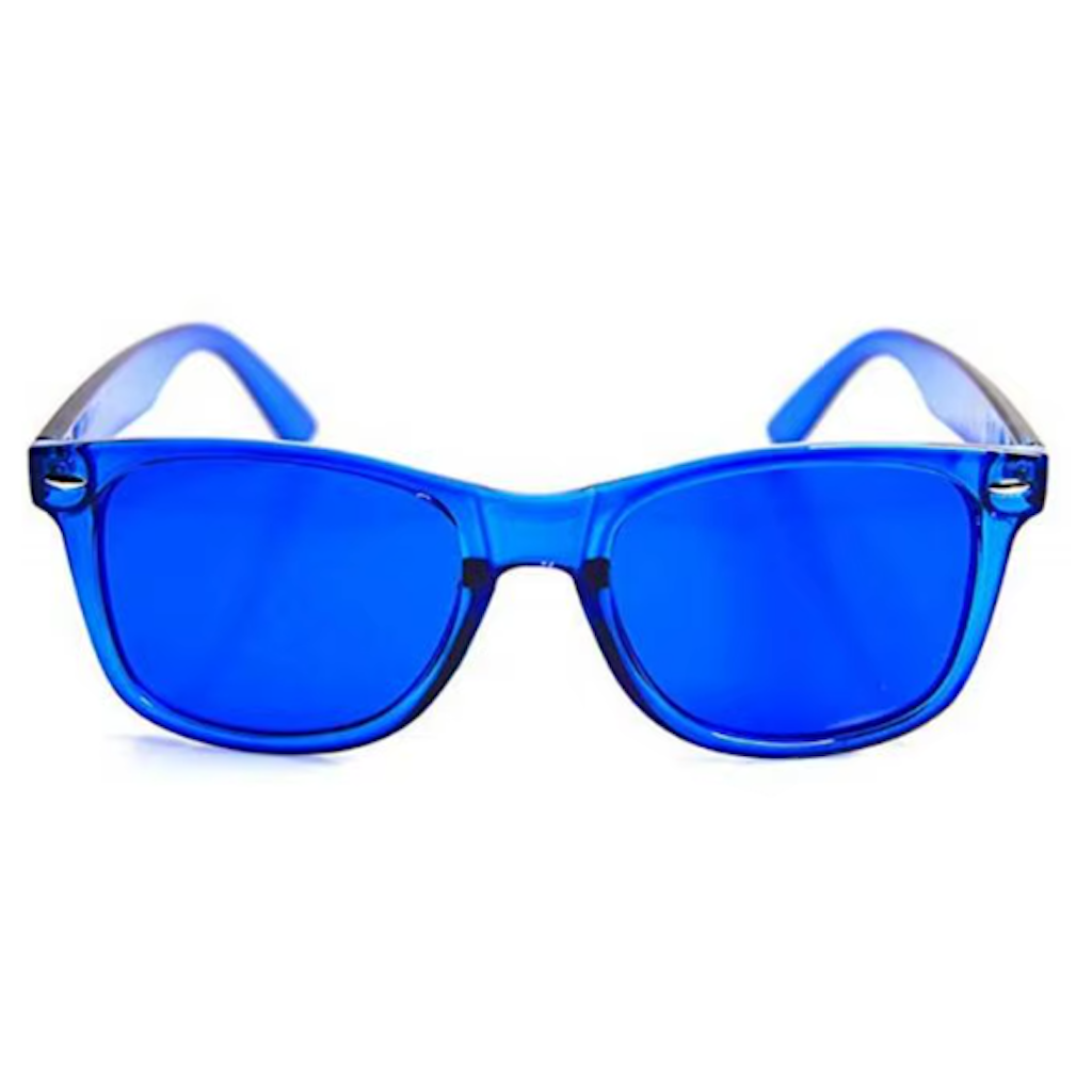 Color Light Colored Sunglasses - Blue