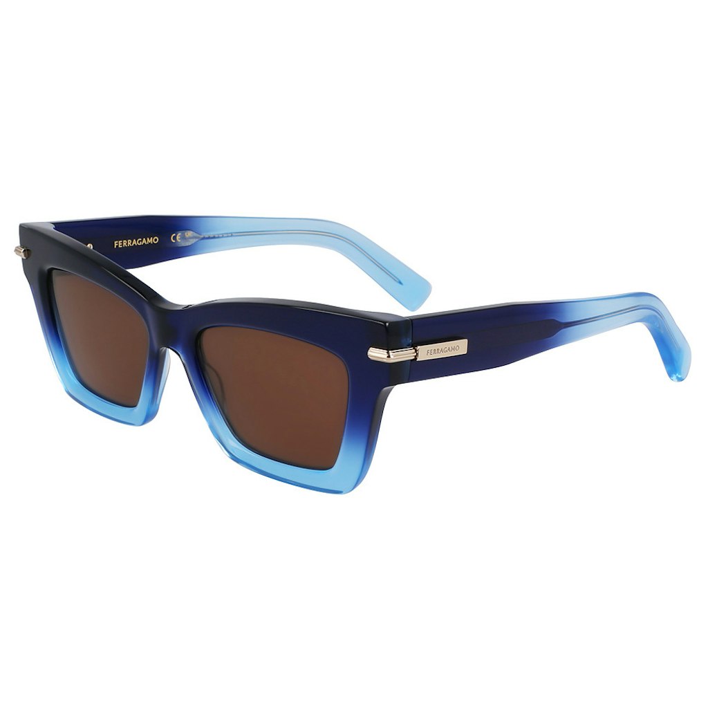 FERRAGAMO SF2031S - GRADIENT DARK BLUE TRANSPARENT