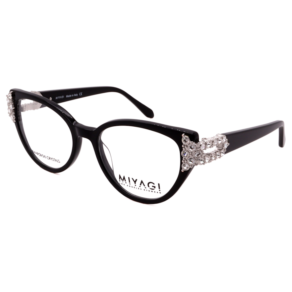 Miyagi Eyewear GENEVIEVE 2677 - BLACK SILVER CRYSTAL